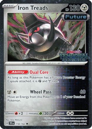 Iron Treads (Temporal Forces Stamped) 118  - Holofoil Miscellaneous Cards & Products - Uncommon Miscellaneous Cards & Products Pokemon Single  Squirtle Squad Card Shop.