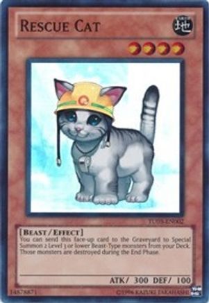 Rescue Cat (TU03-EN002) - Turbo Pack: Booster Three Unlimited Turbo Pack: Booster Three Yugioh Single  Squirtle Squad Card Shop.