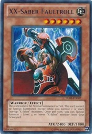 XX-Saber Faultroll (TU03-EN007) - Turbo Pack: Booster Three Unlimited Turbo Pack: Booster Three Yugioh Single  Squirtle Squad Card Shop.