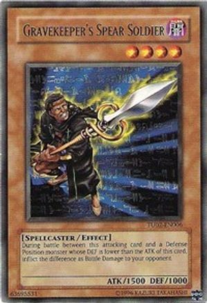 Gravekeeper's Spear Soldier (TU02-EN006) - Turbo Pack: Booster Two Unlimited Turbo Pack: Booster Two Yugioh Single  Squirtle Squad Card Shop.