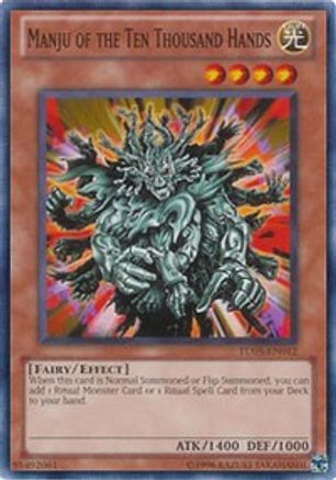 Manju of the Ten Thousand Hands (TU05-EN012) - Turbo Pack: Booster Five Unlimited Turbo Pack: Booster Five Yugioh Single  Squirtle Squad Card Shop.