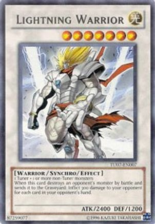 Lightning Warrior (TU07-EN007) - Turbo Pack: Booster Seven Unlimited Turbo Pack: Booster Seven Yugioh Single  Squirtle Squad Card Shop.