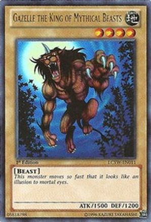 Gazelle the King of Mythical Beasts (LCYW-EN011) - Legendary Collection 3: Yugi's World Unlimited Legendary Collection 3: Yugi's World Yugioh Single  Squirtle Squad Card Shop.