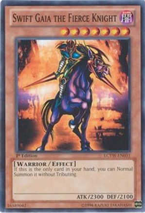 Swift Gaia the Fierce Knight (LCYW-EN031) - Legendary Collection 3: Yugi's World Unlimited Legendary Collection 3: Yugi's World Yugioh Single  Squirtle Squad Card Shop.