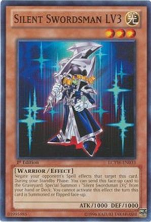 Silent Swordsman LV3 (LCYW-EN033) - Legendary Collection 3: Yugi's World Unlimited Legendary Collection 3: Yugi's World Yugioh Single  Squirtle Squad Card Shop.