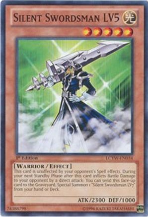 Silent Swordsman LV5 (LCYW-EN034) - Legendary Collection 3: Yugi's World Unlimited Legendary Collection 3: Yugi's World Yugioh Single  Squirtle Squad Card Shop.