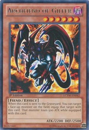 Archfiend of Gilfer (LCYW-EN042) - Legendary Collection 3: Yugi's World 1st Edition Legendary Collection 3: Yugi's World Yugioh Single  Squirtle Squad Card Shop.