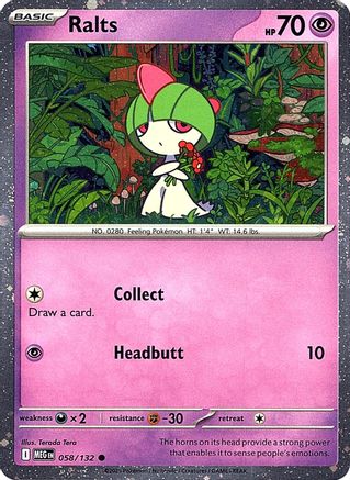 Ralts (Cosmos Holo) 058  - Holofoil Miscellaneous Cards & Products - Common Miscellaneous Cards & Products Pokemon Single  Squirtle Squad Card Shop.