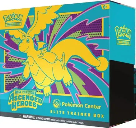 Pokemon TCG - Mega Evolution Ascended Heroes Pokemon Center Elite Trainer Box - Exclusive - Sealed - English ME: Ascended Heroes Pokemon Sealed  Squirtle Squad Card Shop.