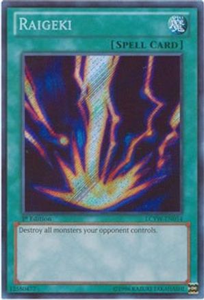 Raigeki (LCYW-EN054) - Legendary Collection 3: Yugi's World 1st Edition Legendary Collection 3: Yugi's World Yugioh Single  Squirtle Squad Card Shop.