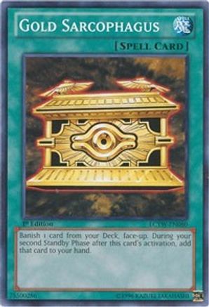 Gold Sarcophagus (LCYW-EN080) - Legendary Collection 3: Yugi's World Unlimited Legendary Collection 3: Yugi's World Yugioh Single  Squirtle Squad Card Shop.