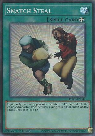 Snatch Steal (CR) (PHRE-EN049) - Phantom Revenge 1st Edition Phantom Revenge Yugioh Single  Squirtle Squad Card Shop.