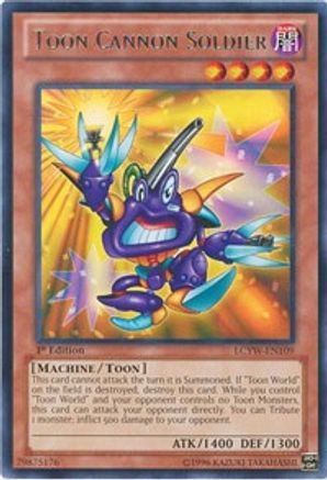Toon Cannon Soldier (LCYW-EN109) - Legendary Collection 3: Yugi's World Unlimited Legendary Collection 3: Yugi's World Yugioh Single  Squirtle Squad Card Shop.