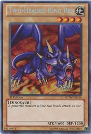 Two-Headed King Rex (LCYW-EN158) - Legendary Collection 3: Yugi's World Unlimited Legendary Collection 3: Yugi's World Yugioh Single  Squirtle Squad Card Shop.