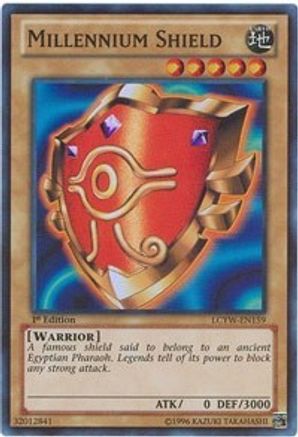 Millennium Shield (LCYW-EN159) - Legendary Collection 3: Yugi's World 1st Edition Legendary Collection 3: Yugi's World Yugioh Single  Squirtle Squad Card Shop.