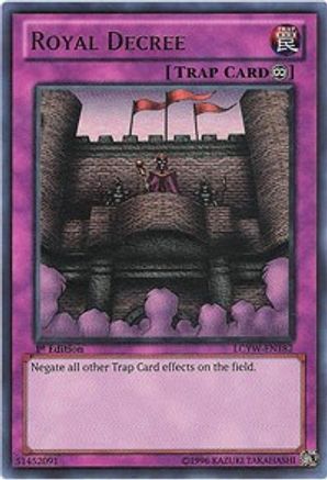 Royal Decree (LCYW-EN182) - Legendary Collection 3: Yugi's World Unlimited Legendary Collection 3: Yugi's World Yugioh Single  Squirtle Squad Card Shop.