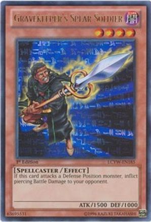 Gravekeeper's Spear Soldier (LCYW-EN185) - Legendary Collection 3: Yugi's World 1st Edition Legendary Collection 3: Yugi's World Yugioh Single  Squirtle Squad Card Shop.