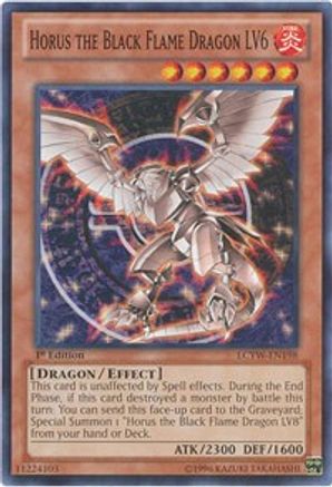 Horus the Black Flame Dragon LV6 (LCYW-EN198) - Legendary Collection 3: Yugi's World 1st Edition Legendary Collection 3: Yugi's World Yugioh Single  Squirtle Squad Card Shop.