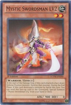 Mystic Swordsman LV2 (LCYW-EN200) - Legendary Collection 3: Yugi's World Unlimited Legendary Collection 3: Yugi's World Yugioh Single  Squirtle Squad Card Shop.