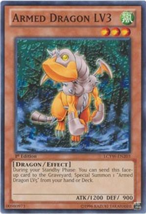 Armed Dragon LV3 (LCYW-EN203) - Legendary Collection 3: Yugi's World Unlimited Legendary Collection 3: Yugi's World Yugioh Single  Squirtle Squad Card Shop.