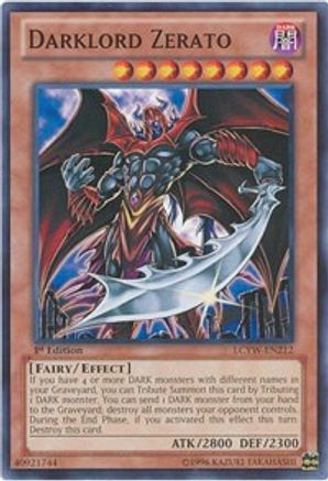 Darklord Zerato (LCYW-EN212) - Legendary Collection 3: Yugi's World Unlimited Legendary Collection 3: Yugi's World Yugioh Single  Squirtle Squad Card Shop.