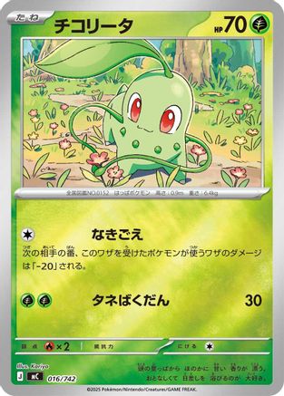 Chikorita (Mirror Holo) (016/742) - Start Deck 100 Battle Collection Holofoil Start Deck 100 Battle Collection Pokemon Japanese Single  Squirtle Squad Card Shop.