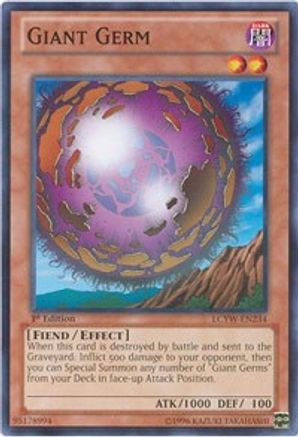 Giant Germ (LCYW-EN234) - Legendary Collection 3: Yugi's World 1st Edition Legendary Collection 3: Yugi's World Yugioh Single  Squirtle Squad Card Shop.