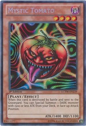 Mystic Tomato (LCYW-EN239) - Legendary Collection 3: Yugi's World Unlimited Legendary Collection 3: Yugi's World Yugioh Single  Squirtle Squad Card Shop.
