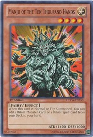 Manju of the Ten Thousand Hands (LCYW-EN250) - Legendary Collection 3: Yugi's World Unlimited Legendary Collection 3: Yugi's World Yugioh Single  Squirtle Squad Card Shop.