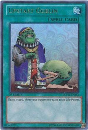 Upstart Goblin (LCYW-EN265) - Legendary Collection 3: Yugi's World 1st Edition Legendary Collection 3: Yugi's World Yugioh Single  Squirtle Squad Card Shop.