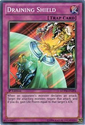 Draining Shield (LCYW-EN294) - Legendary Collection 3: Yugi's World Unlimited Legendary Collection 3: Yugi's World Yugioh Single  Squirtle Squad Card Shop.