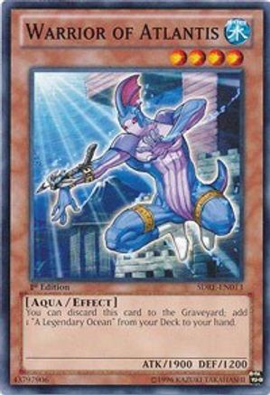 Warrior of Atlantis (SDRE-EN013) - Structure Deck: Realm of the Sea Emperor 1st Edition Structure Deck: Realm of the Sea Emperor Yugioh Single  Squirtle Squad Card Shop.