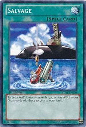 Salvage (SDRE-EN030) - Structure Deck: Realm of the Sea Emperor 1st Edition Structure Deck: Realm of the Sea Emperor Yugioh Single  Squirtle Squad Card Shop.