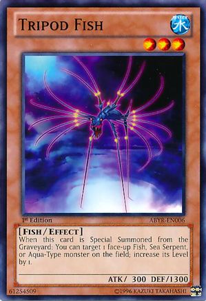 Tripod Fish (ABYR-EN006) - Abyss Rising 1st Edition Abyss Rising Yugioh Single  Squirtle Squad Card Shop.