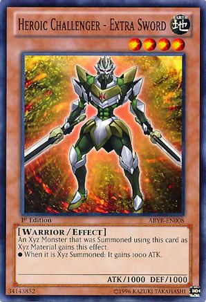 Heroic Challenger - Extra Sword (ABYR-EN008) - Abyss Rising 1st Edition Abyss Rising Yugioh Single  Squirtle Squad Card Shop.