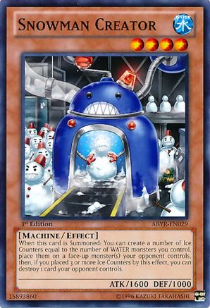 Snowman Creator (ABYR-EN029) - Abyss Rising Unlimited Abyss Rising Yugioh Single  Squirtle Squad Card Shop.
