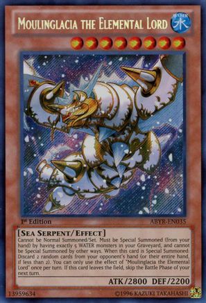 Moulinglacia the Elemental Lord (ABYR-EN035) - Abyss Rising 1st Edition Abyss Rising Yugioh Single  Squirtle Squad Card Shop.
