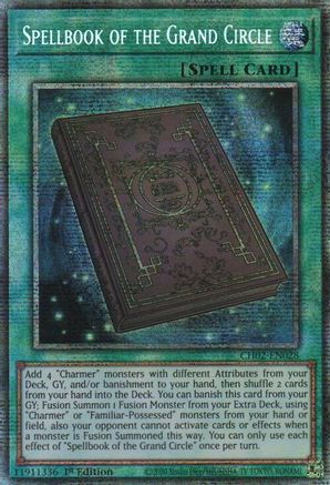 Spellbook of the Grand Circle (Starlight Rare) (CH02-EN028) - THE CHRONICLES DECK: Spirit Charmers (All-Foil Edition) 1st Edition THE CHRONICLES DECK: Spirit Charmers (All-Foil Edition) Yugioh Single  Squirtle Squad Card Shop.