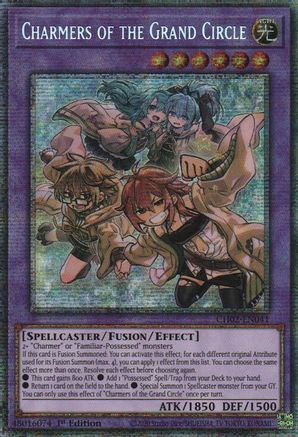 Charmers of the Grand Circle (Starlight Rare) (CH02-EN041) - THE CHRONICLES DECK: Spirit Charmers (All-Foil Edition) 1st Edition THE CHRONICLES DECK: Spirit Charmers (All-Foil Edition) Yugioh Single  Squirtle Squad Card Shop.