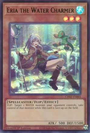 Eria the Water Charmer (Ultra Rare) (CH02-EN001) - THE CHRONICLES DECK: Spirit Charmers (All-Foil Edition) 1st Edition THE CHRONICLES DECK: Spirit Charmers (All-Foil Edition) Yugioh Single  Squirtle Squad Card Shop.