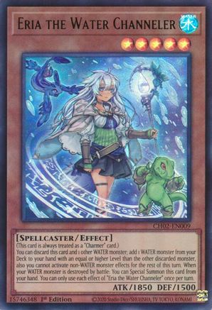 Eria the Water Channeler (CH02-EN009) - THE CHRONICLES DECK: Spirit Charmers (All-Foil Edition) 1st Edition THE CHRONICLES DECK: Spirit Charmers (All-Foil Edition) Yugioh Single  Squirtle Squad Card Shop.