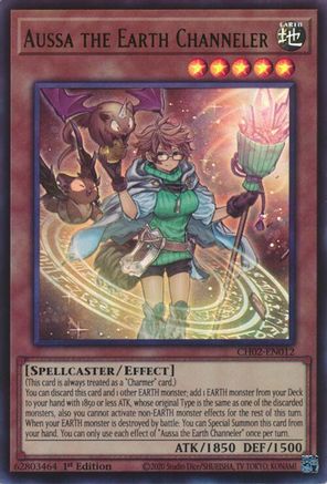 Aussa the Earth Channeler (CH02-EN012) - THE CHRONICLES DECK: Spirit Charmers (All-Foil Edition) 1st Edition THE CHRONICLES DECK: Spirit Charmers (All-Foil Edition) Yugioh Single  Squirtle Squad Card Shop.