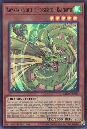 Awakening of the Possessed - Rasenryu (CH02-EN019) - THE CHRONICLES DECK: Spirit Charmers (All-Foil Edition) 1st Edition THE CHRONICLES DECK: Spirit Charmers (All-Foil Edition) Yugioh Single  Squirtle Squad Card Shop.