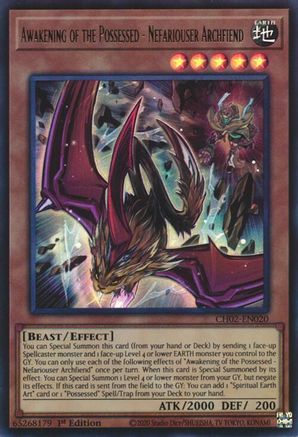 Awakening of the Possessed - Nefariouser Archfiend (CH02-EN020) - THE CHRONICLES DECK: Spirit Charmers (All-Foil Edition) 1st Edition THE CHRONICLES DECK: Spirit Charmers (All-Foil Edition) Yugioh Single  Squirtle Squad Card Shop.