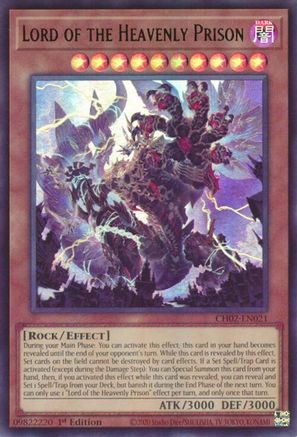 Lord of the Heavenly Prison (CH02-EN021) - THE CHRONICLES DECK: Spirit Charmers (All-Foil Edition) 1st Edition THE CHRONICLES DECK: Spirit Charmers (All-Foil Edition) Yugioh Single  Squirtle Squad Card Shop.