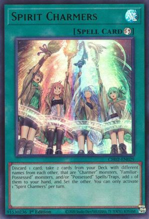 Spirit Charmers (CH02-EN029) - THE CHRONICLES DECK: Spirit Charmers (All-Foil Edition) 1st Edition THE CHRONICLES DECK: Spirit Charmers (All-Foil Edition) Yugioh Single  Squirtle Squad Card Shop.