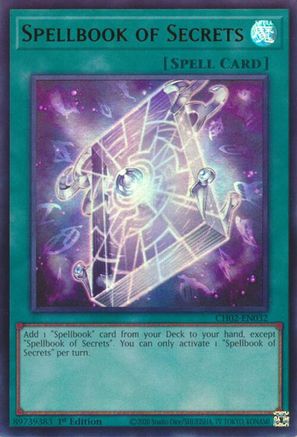 Spellbook of Secrets (CH02-EN032) - THE CHRONICLES DECK: Spirit Charmers (All-Foil Edition) 1st Edition THE CHRONICLES DECK: Spirit Charmers (All-Foil Edition) Yugioh Single  Squirtle Squad Card Shop.