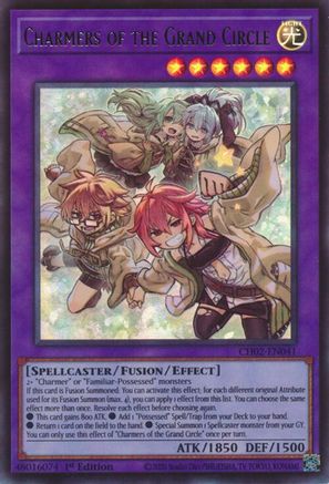 Charmers of the Grand Circle (Ultra Rare) (CH02-EN041) - THE CHRONICLES DECK: Spirit Charmers (All-Foil Edition) 1st Edition THE CHRONICLES DECK: Spirit Charmers (All-Foil Edition) Yugioh Single  Squirtle Squad Card Shop.