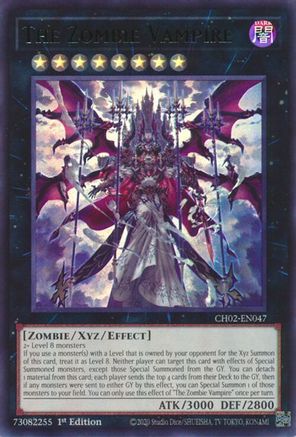 The Zombie Vampire (CH02-EN047) - THE CHRONICLES DECK: Spirit Charmers (All-Foil Edition) 1st Edition THE CHRONICLES DECK: Spirit Charmers (All-Foil Edition) Yugioh Single  Squirtle Squad Card Shop.
