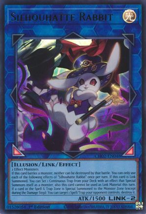 Silhouhatte Rabbit (CH02-EN048) - THE CHRONICLES DECK: Spirit Charmers (All-Foil Edition) 1st Edition THE CHRONICLES DECK: Spirit Charmers (All-Foil Edition) Yugioh Single  Squirtle Squad Card Shop.